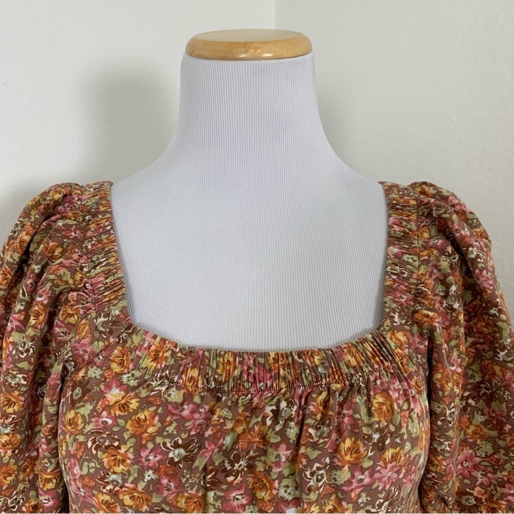 Wild Fable Floral Tiered Mini Dress Women’s M Coquette Cottage Boho Sundress - Picture 10 of 15